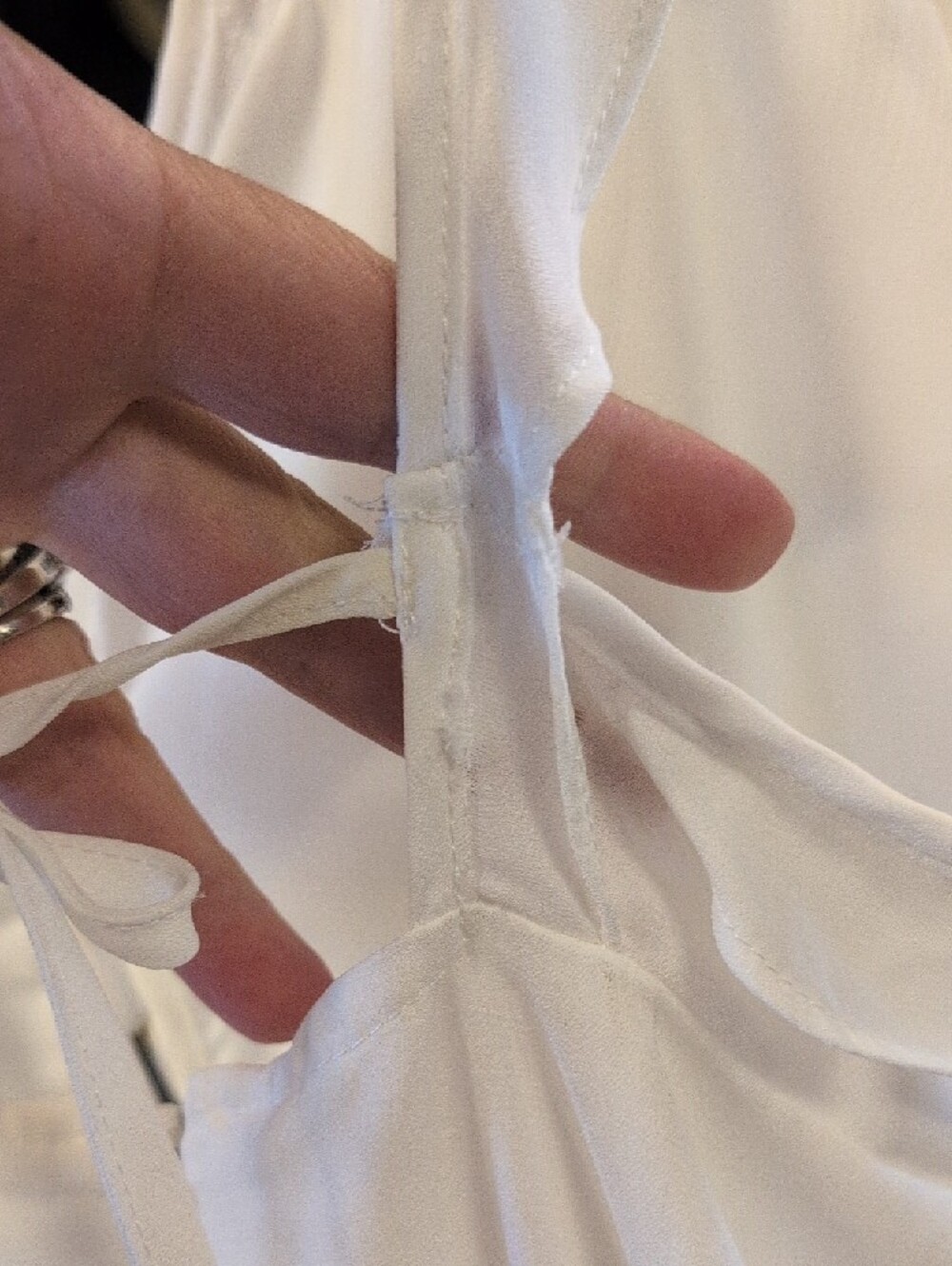 Signature8 White Ruffle Mini Dress - Picture 9 of 12